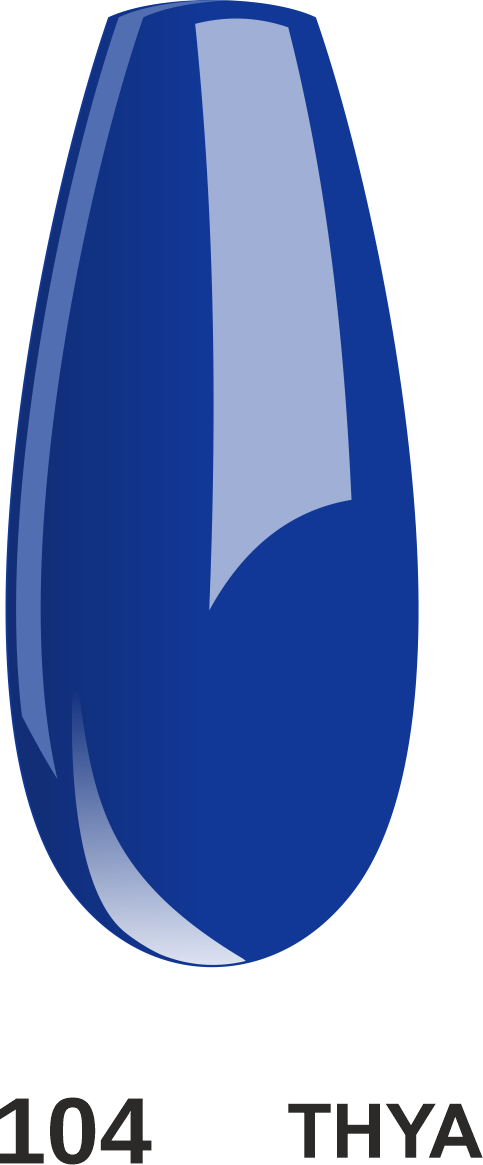 Vernis semi-permanent "Thya" 104, blue, 10ml