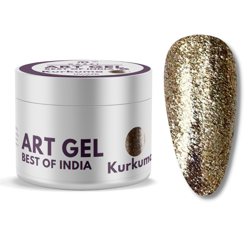 Art Gel pailleté Art Gel Best of India "Kukurma", or, 5gr
