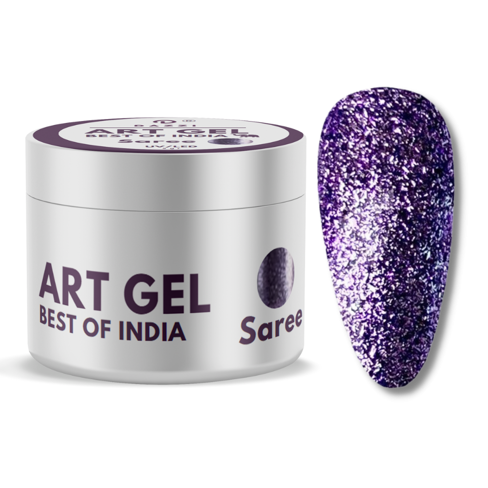 Art Gel pailleté Best of India "Saree", violet,  5gr
