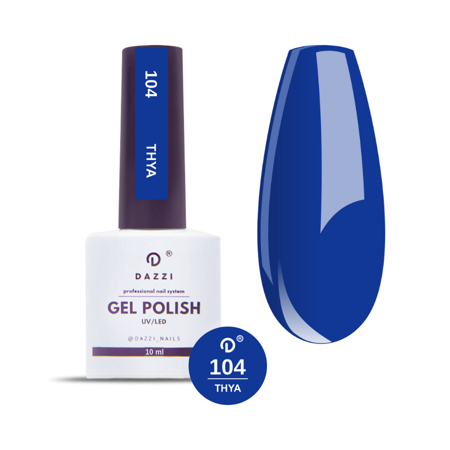 Vernis semi-permanent "Thya" 104, bleu, 10ml