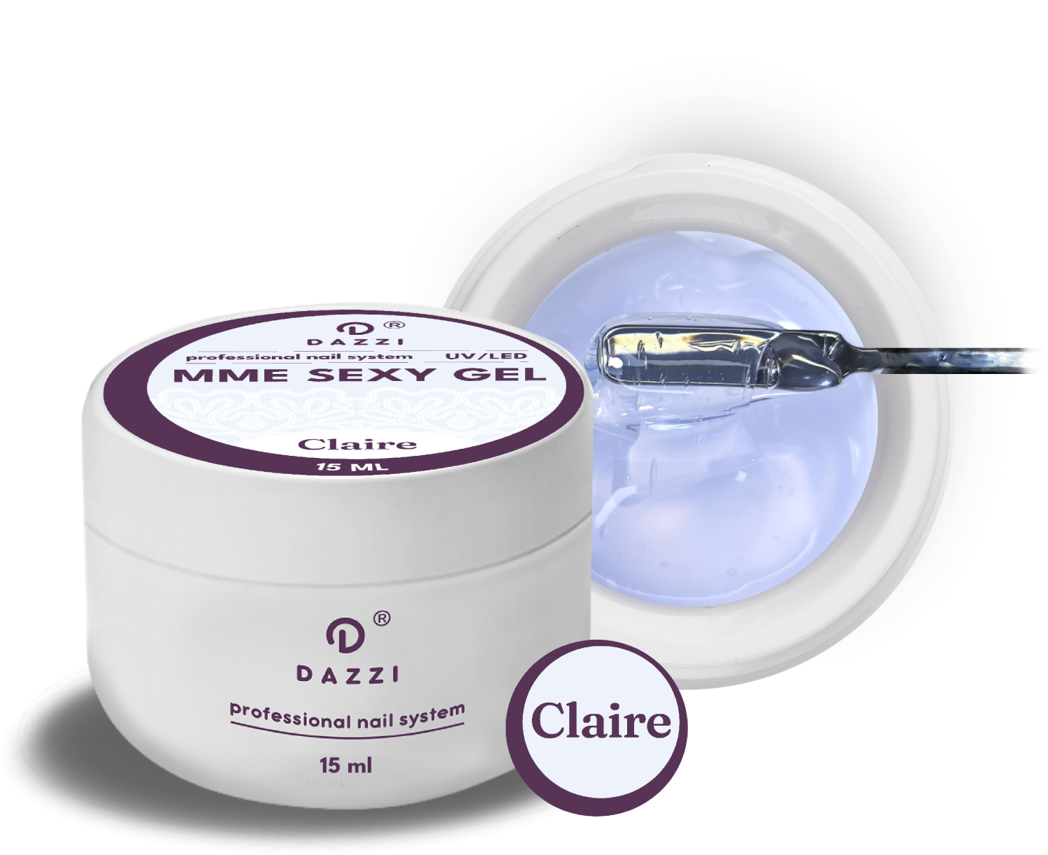 Gel constructeur intelligent "Claire" , verre transparent  15 ml