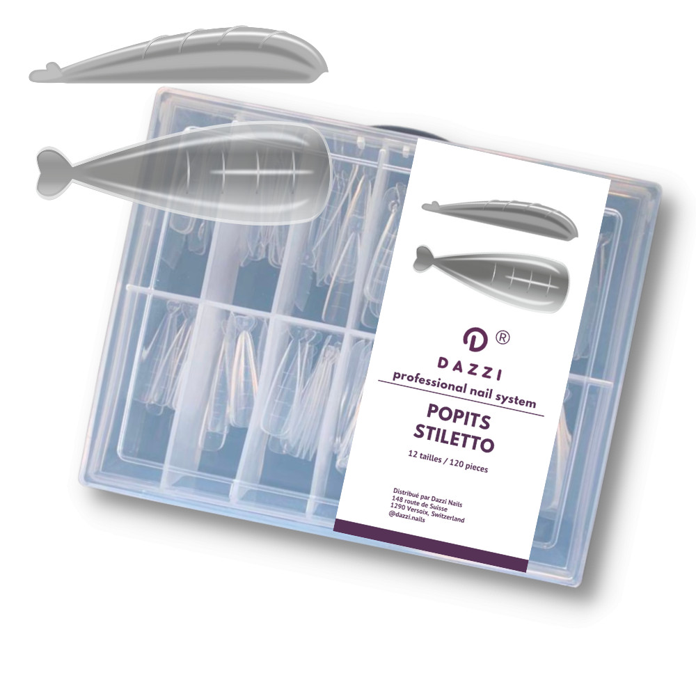 Formes supérieures / Popits, Forme "Stileto" 12 tailles / 120 pièces