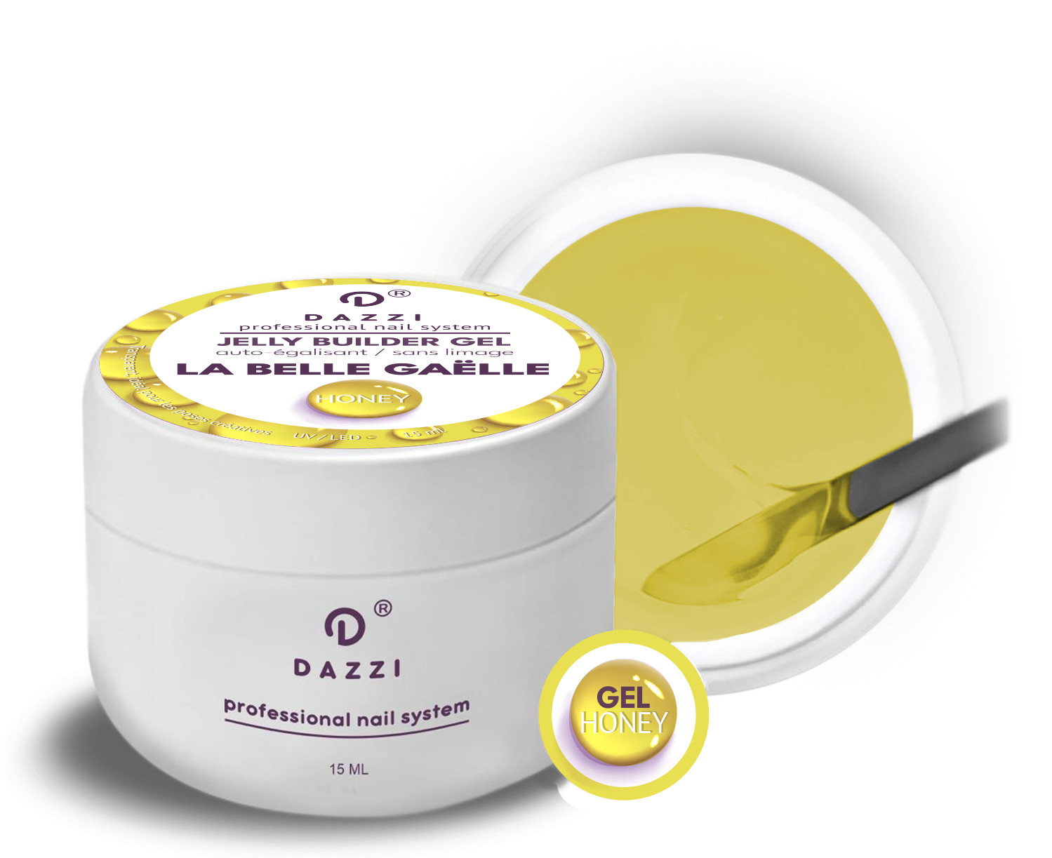 Gel auto-égalisant  La belle Gaëlle "Honey" 15 ml