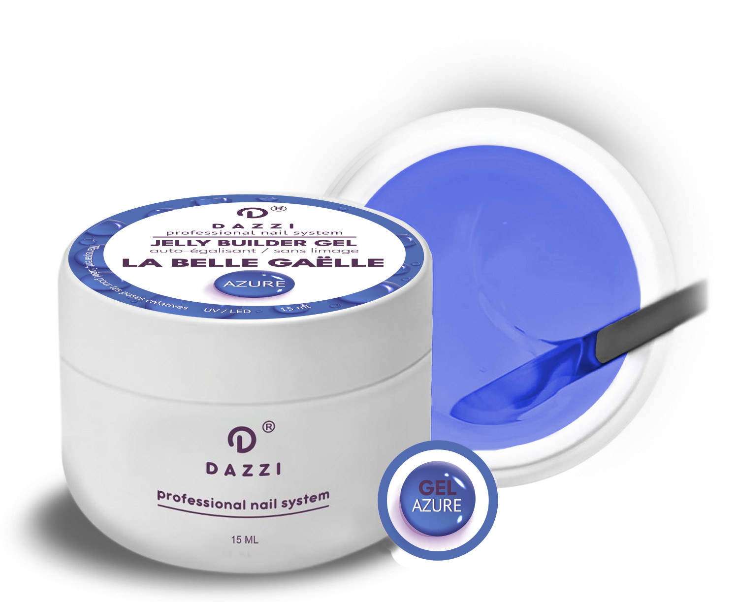 Gel auto-égalisant  La belle Gaëlle "Azure" 15 ml