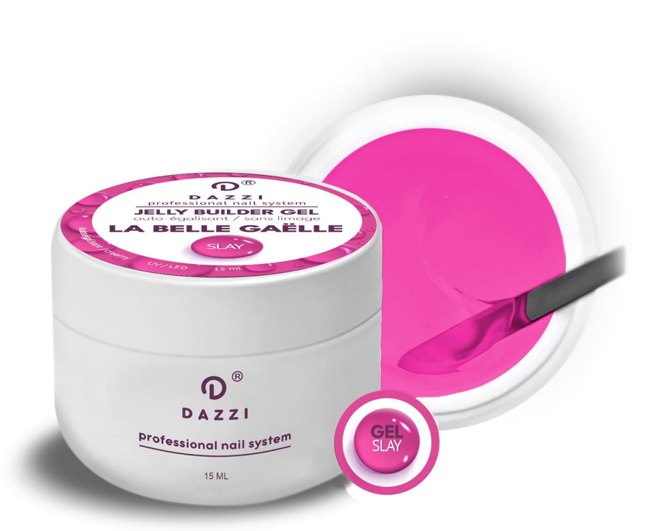 Gel auto-égalisant  La belle Gaëlle "Slay" Rose 15 ml