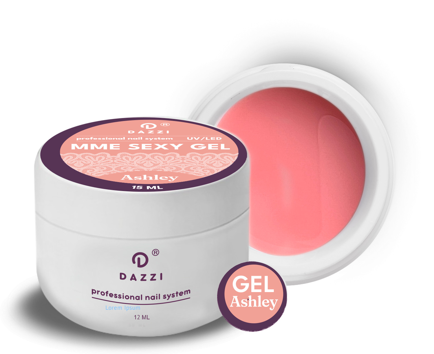 Gel constructeur intelligent  Mme Sexy "Ashley" ,  15 ml