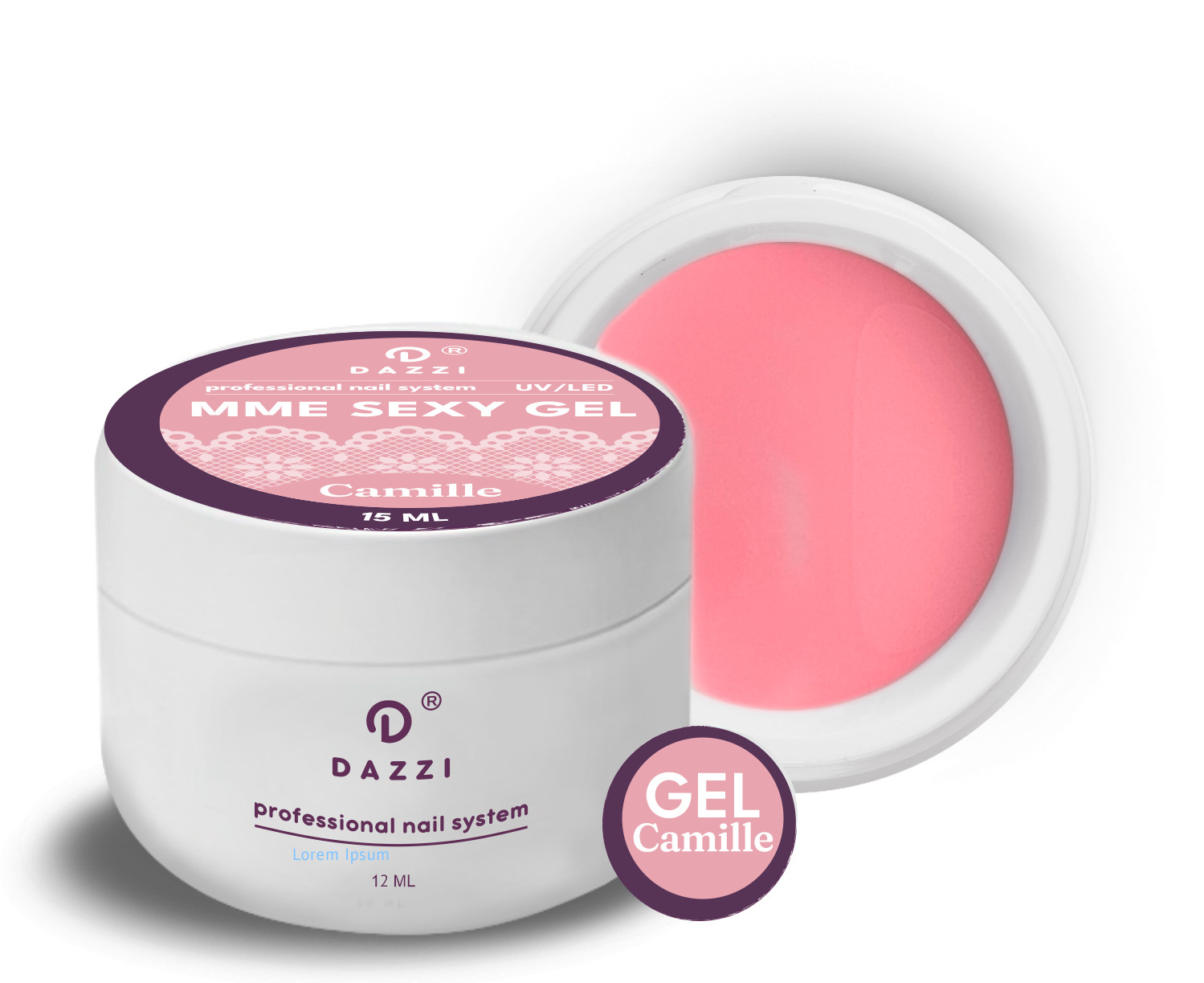 Gel constructeur intelligent  Mme Sexy "Camille" ,  15 ml