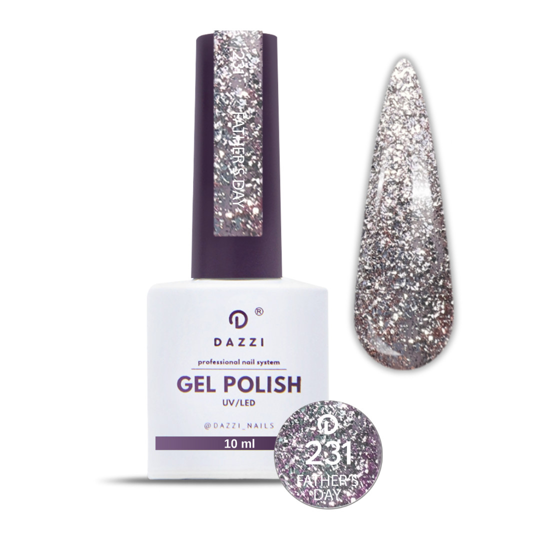 Vernis Semi Permanent "Farther's Day" 231, argent / rose , 10ml