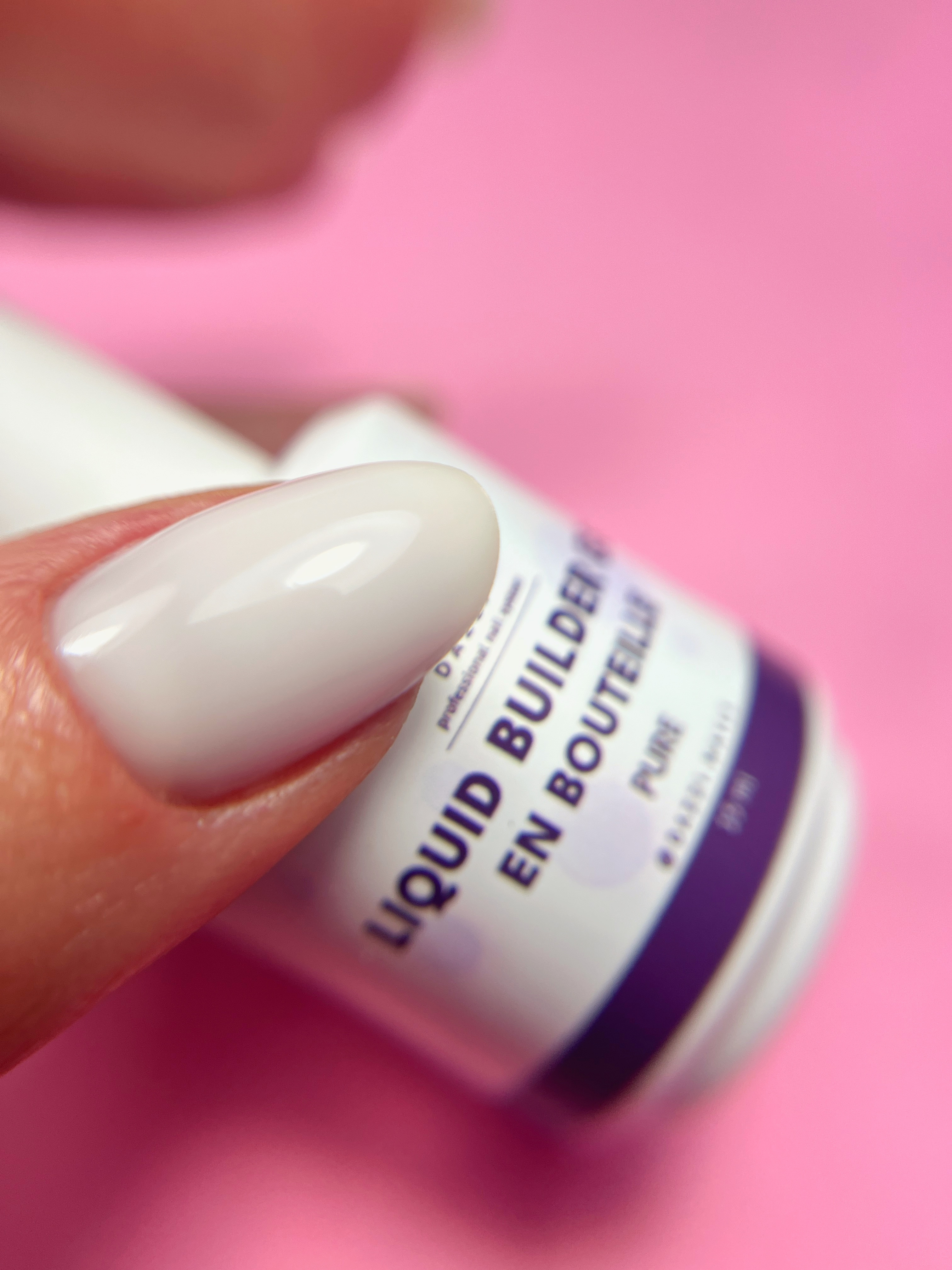 Liquid Builder Gel en bouteille milky / laiteux "Pure" 15 ml