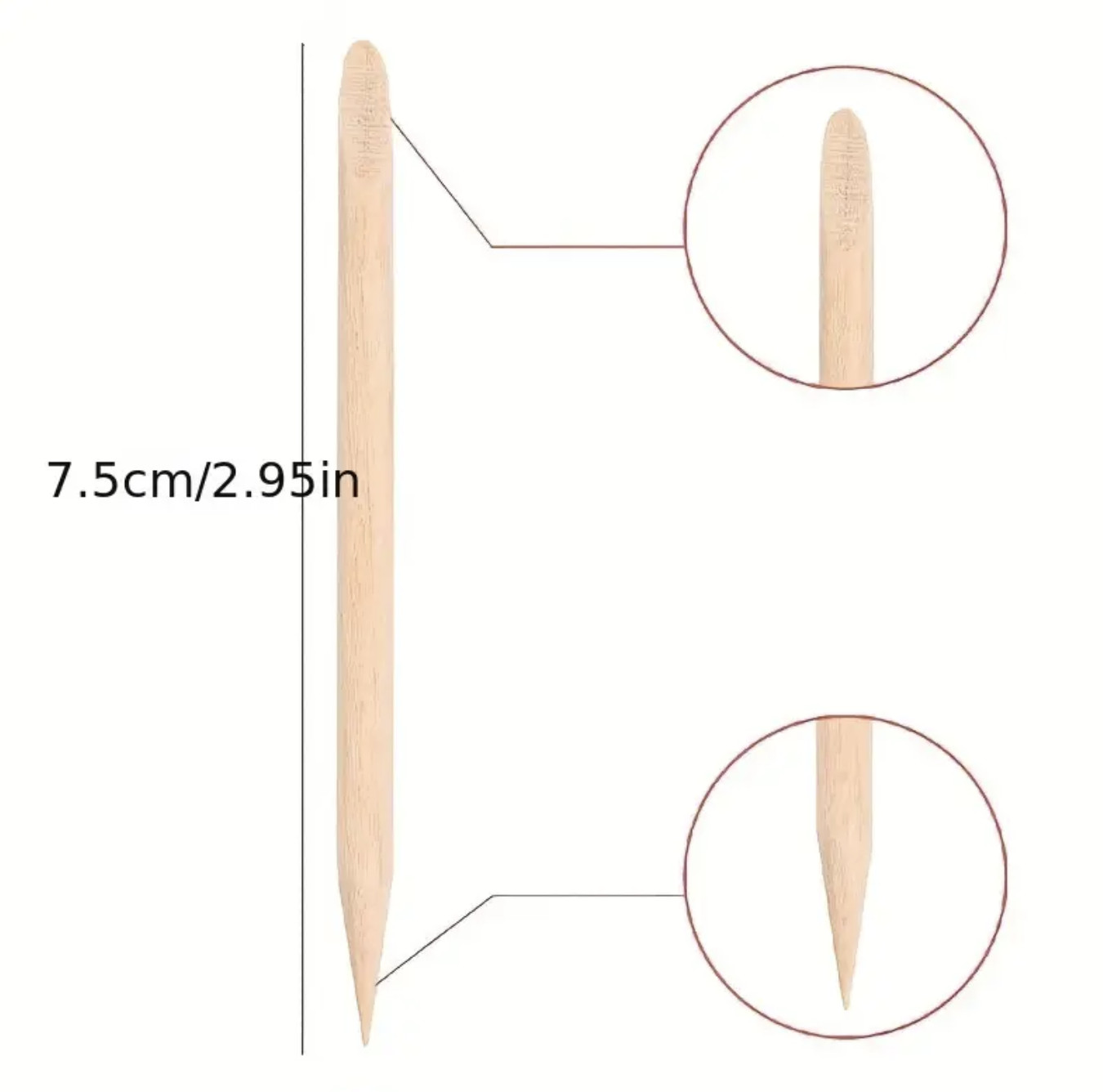 Bâtonnets en bois, de 7,5 cm , 100 pcs