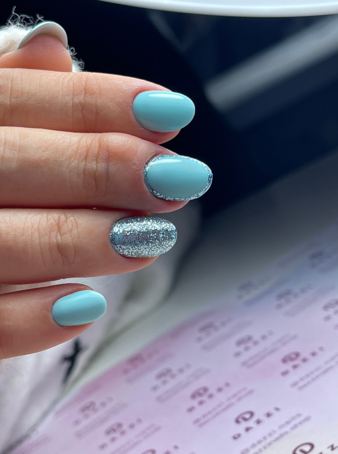 Art Gel pailleté Best of India "Kashmir", blue, 5gr