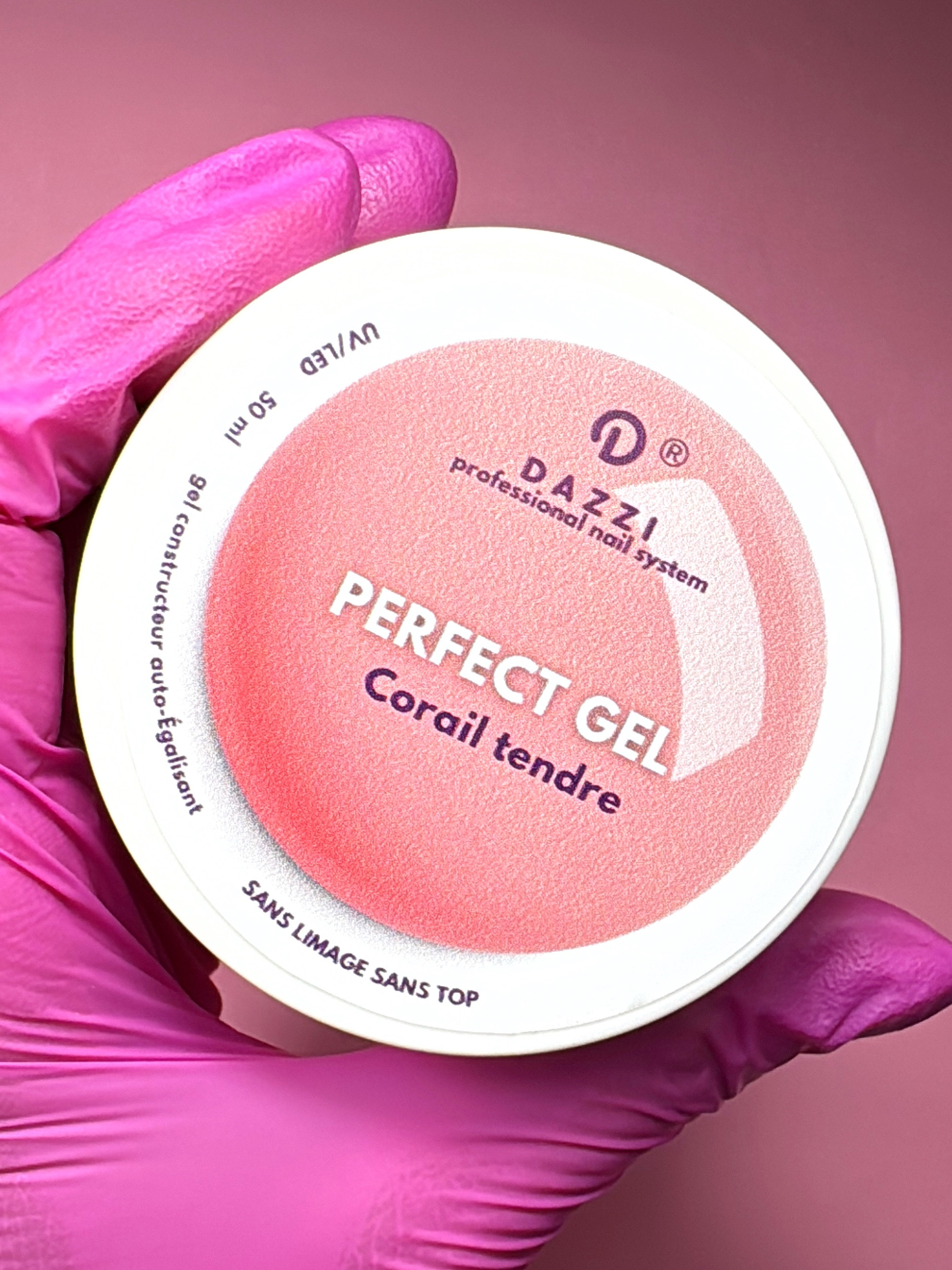 PERFECT Gel constructeur auto-égalisant SANS TOP "corail tendre"