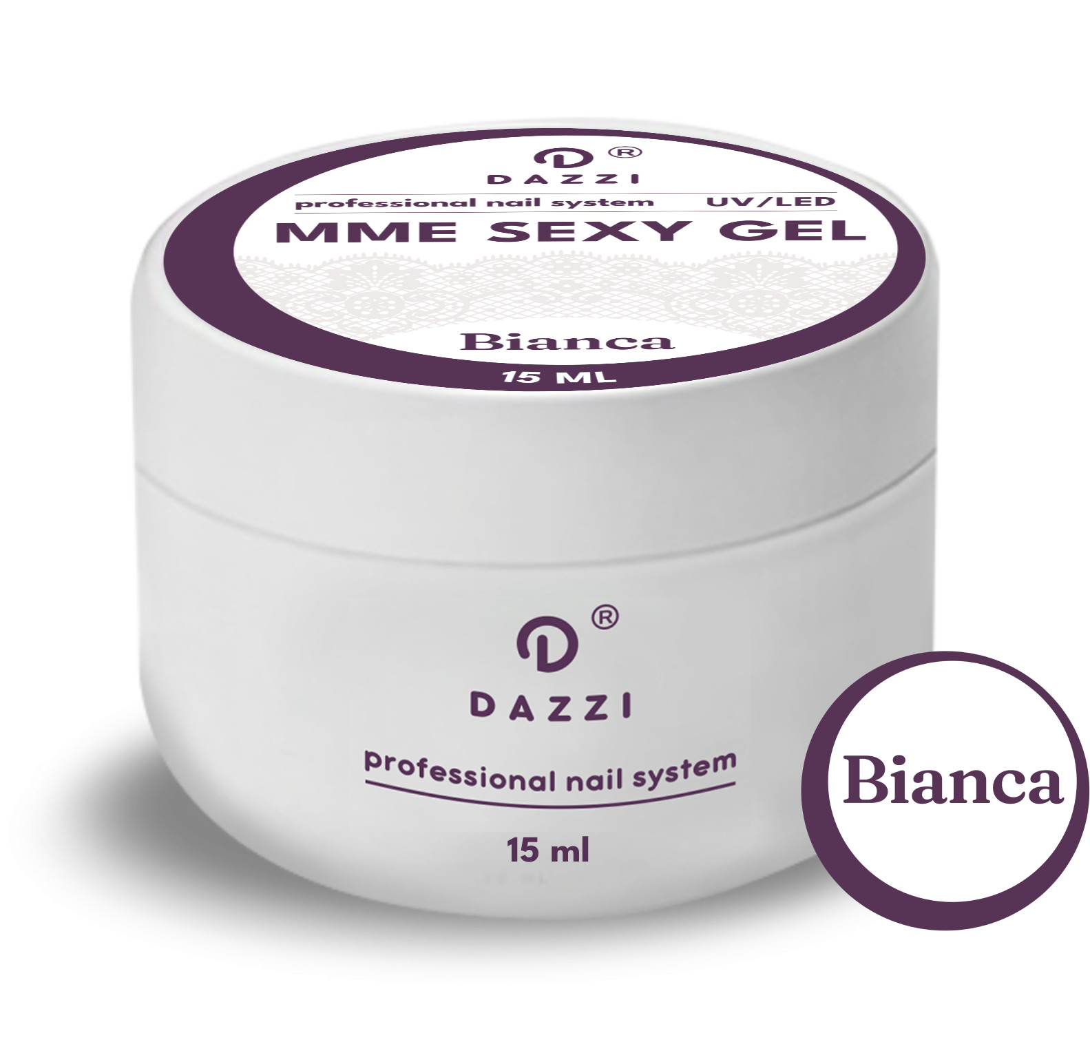 Gel Constructeur Intelligent Mme Sexy "Bianca" 15 ml ou 50 ml