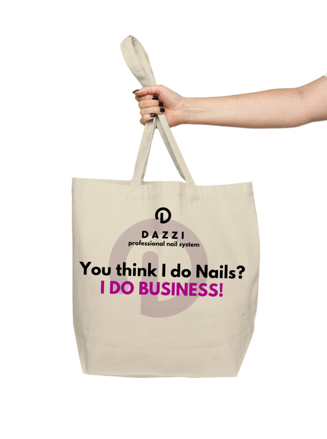 Sac cabas "I DO BUSINESS" , 42 cm x 39 cm