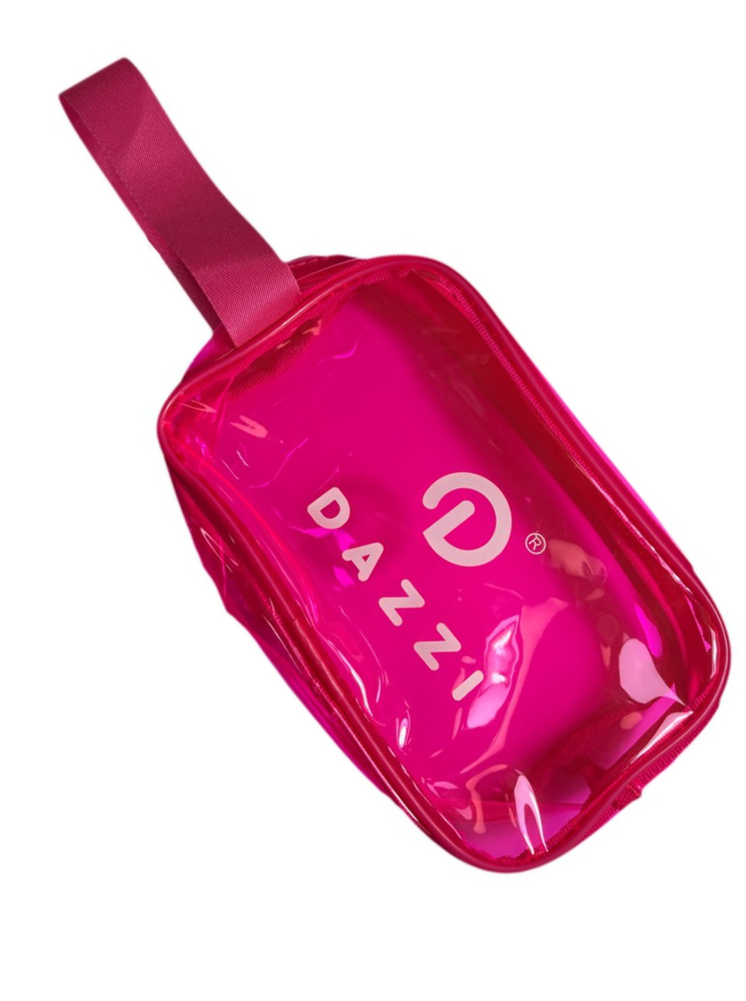 Trousse de toilette rose transparente DAZZI