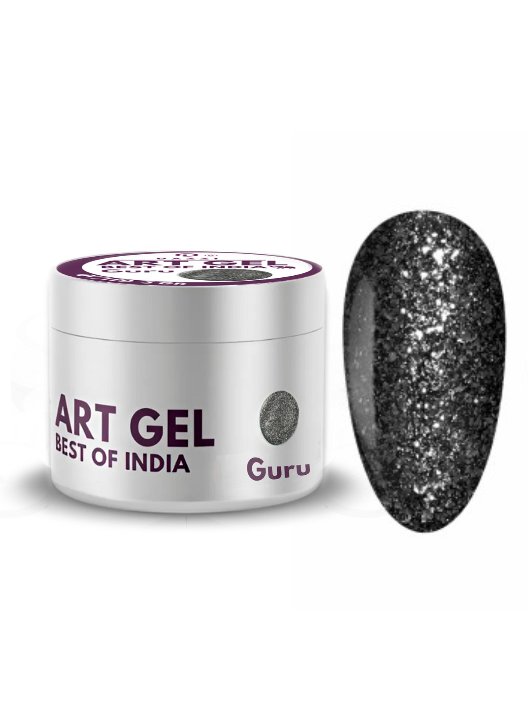 Art Gel pailleté "Guru" Best of India, 5 g