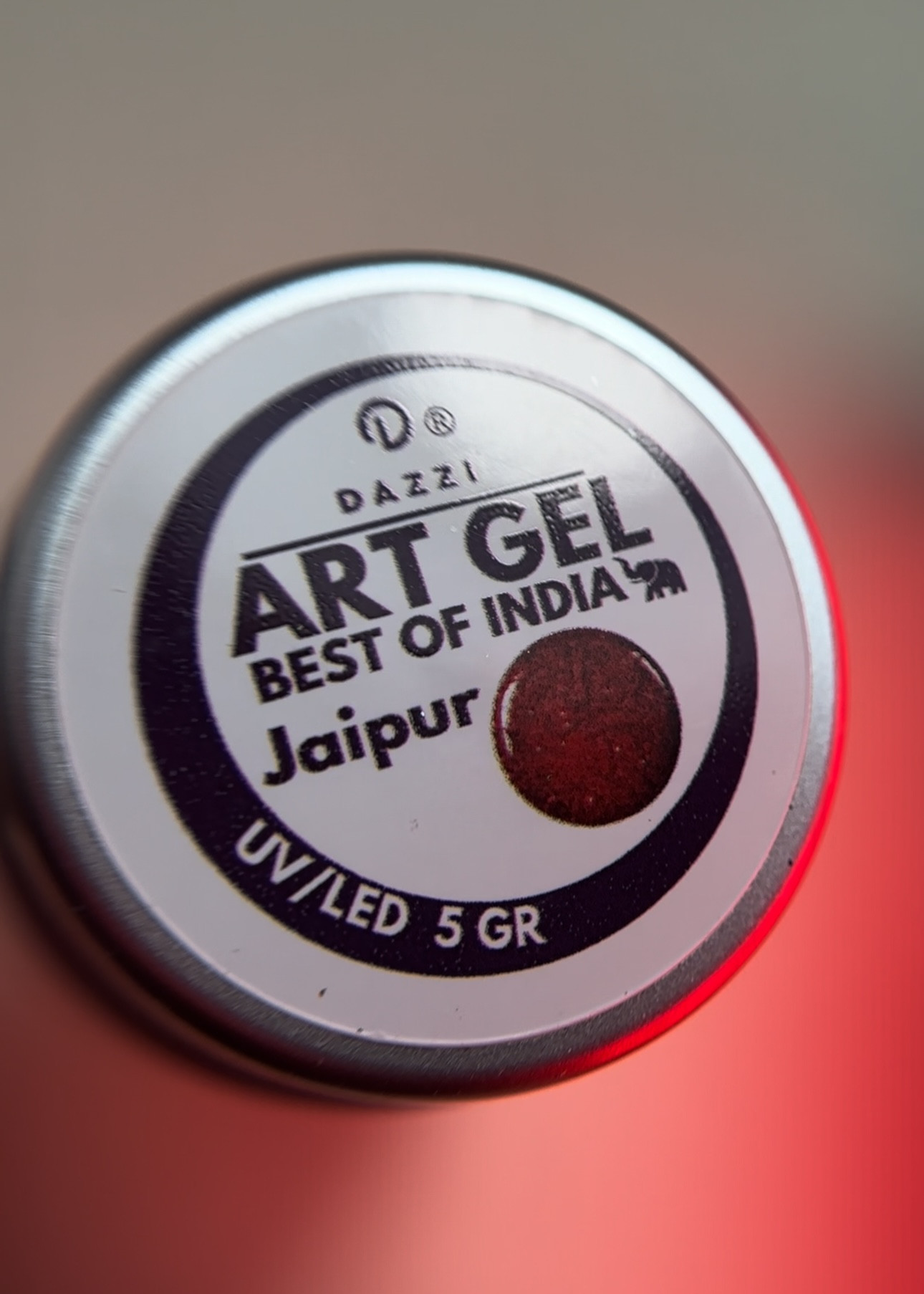 Art Gel pailleté "Lotus" Best of India, fuchsia, 5 g