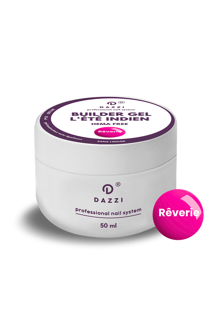Builder Gel SANS HEMA "Rêverie" rose, 15 ml
