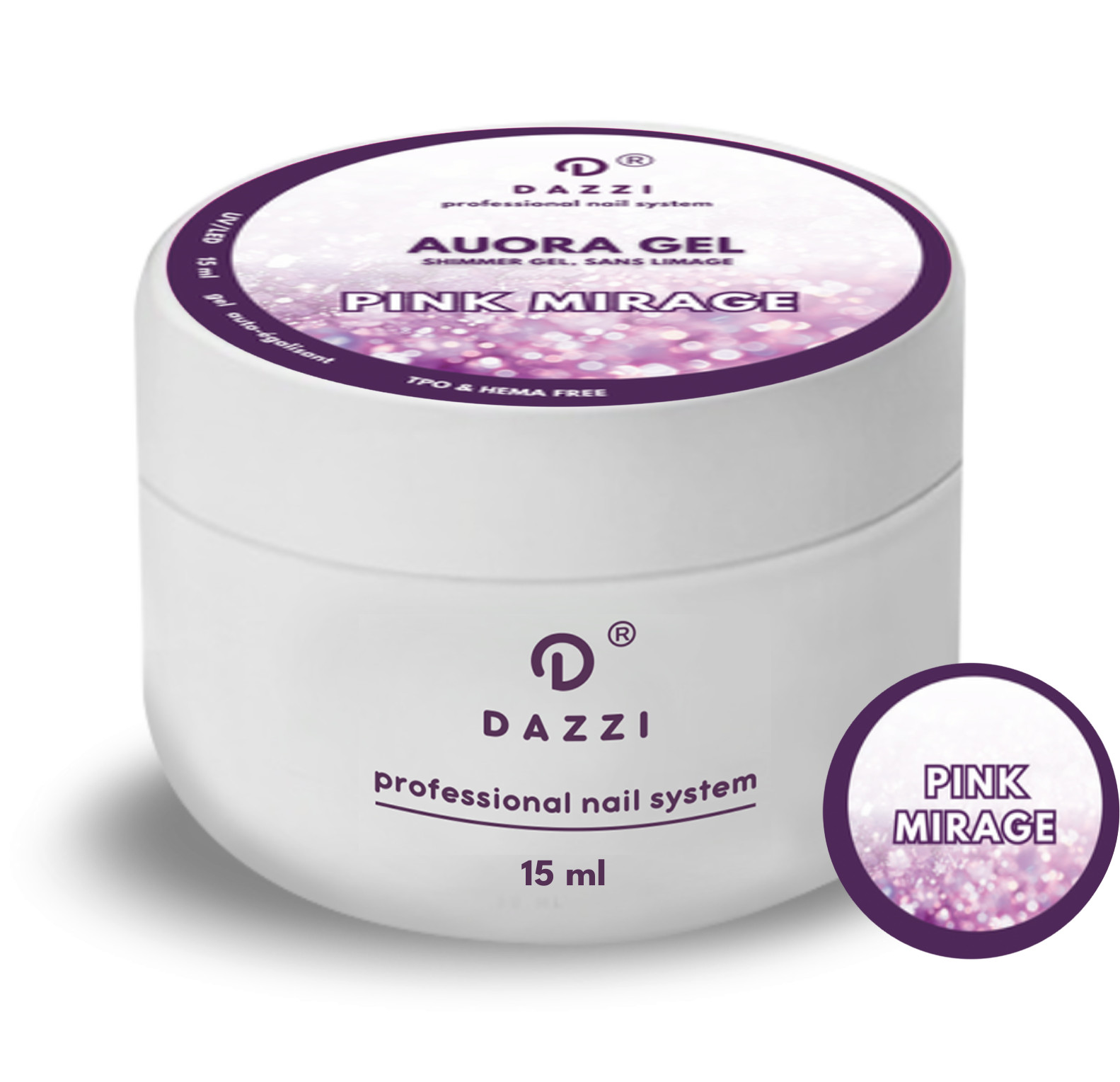 Gel builder sans limage "Pink Mirage" 15ml