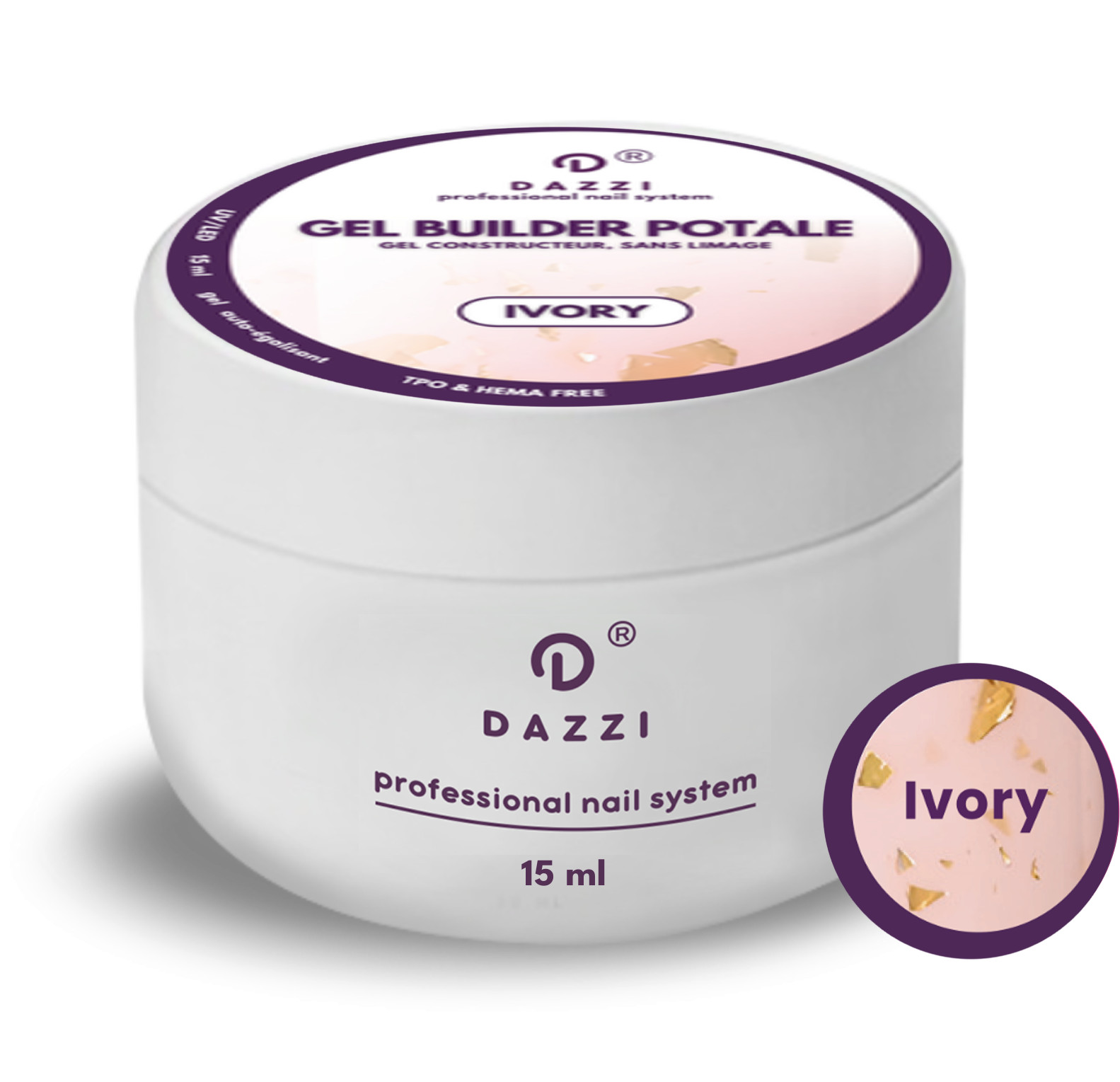 Gel builder sans limage "Ivory" 15ml