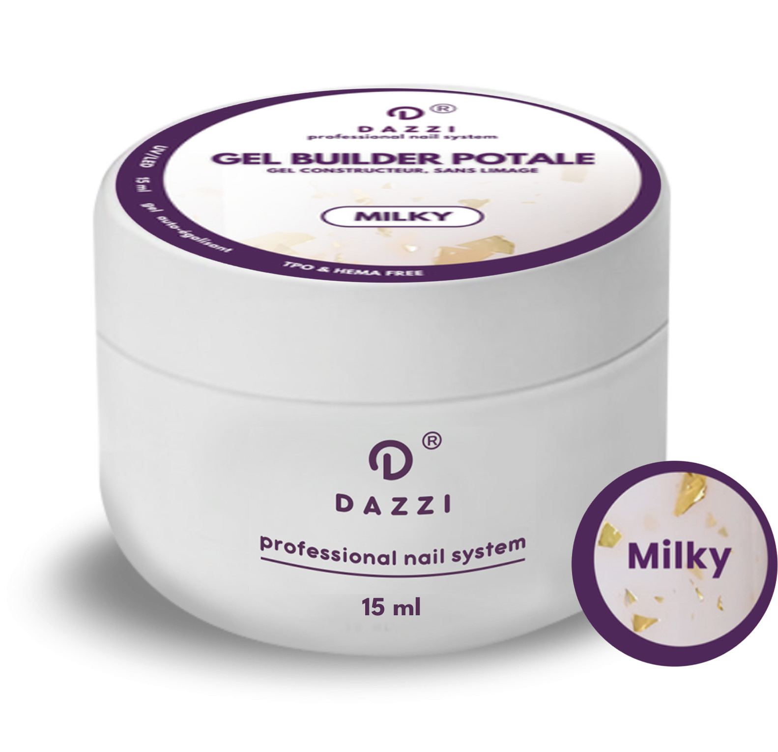 Gel builder sans limage "Milky" 15ml