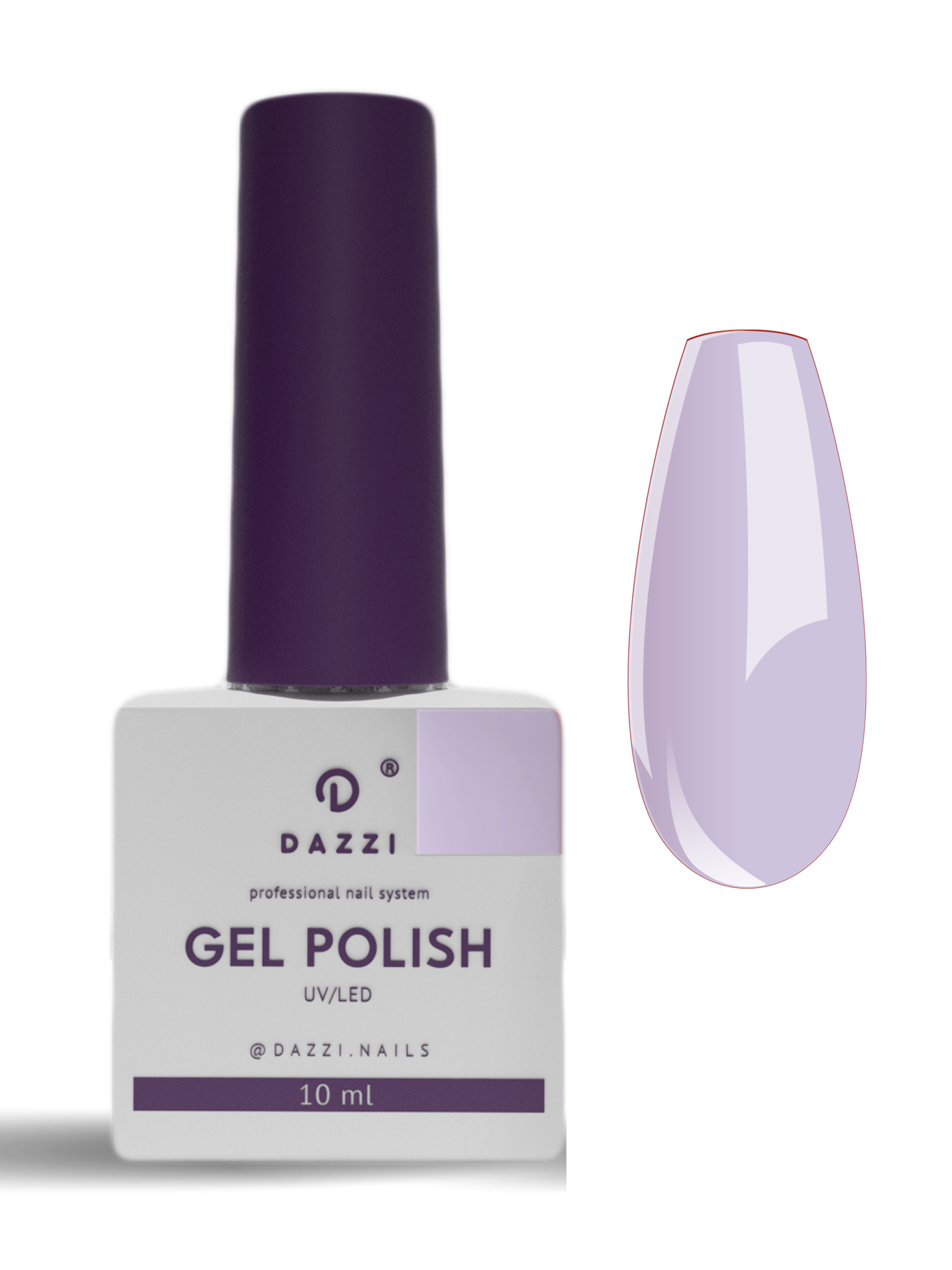 Vernis Semi Permanent "Fresh Wind" 224, violet, 10ml