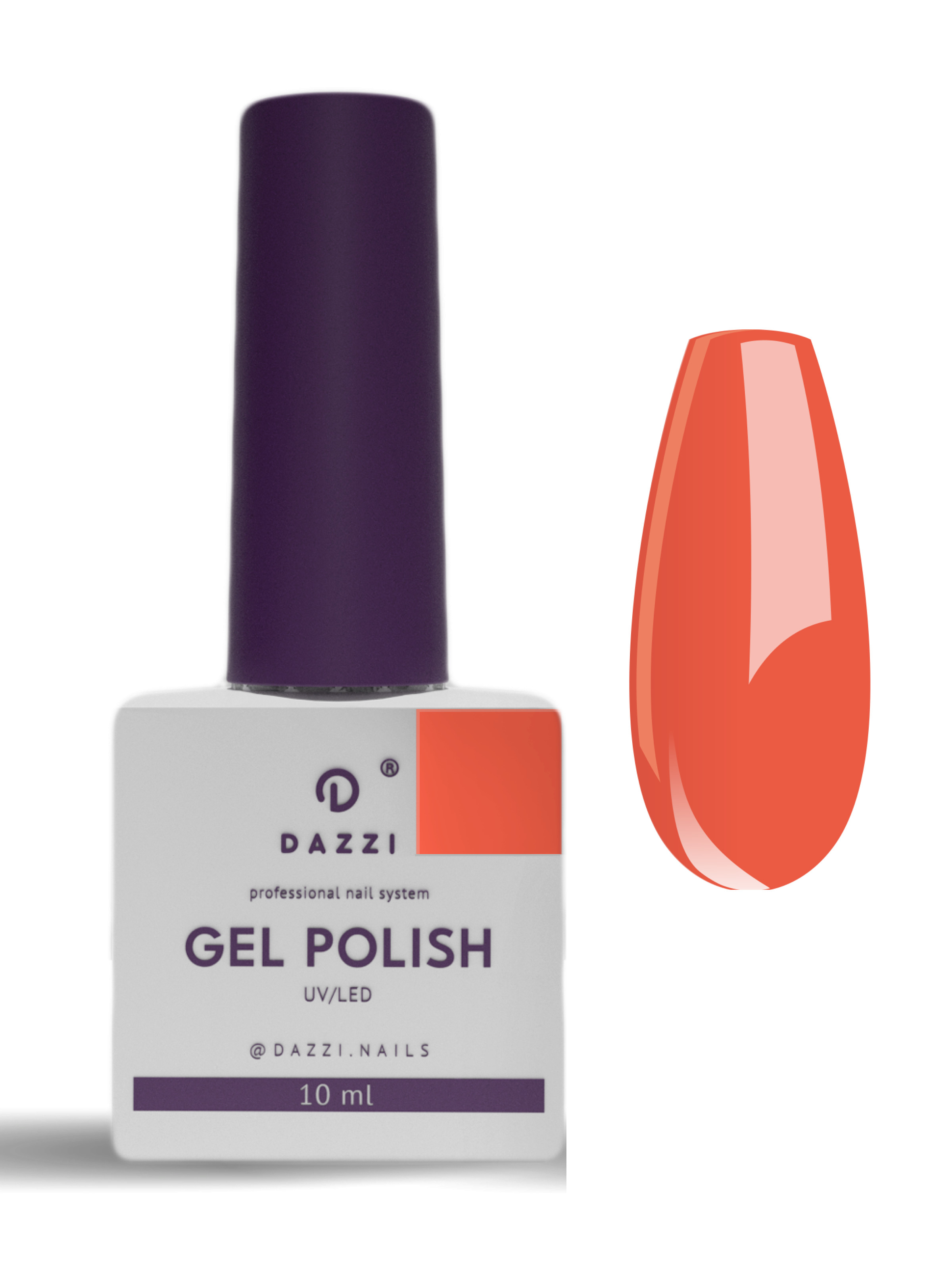Vernis semi permanent "Casablanca" 197, orange, 10ml