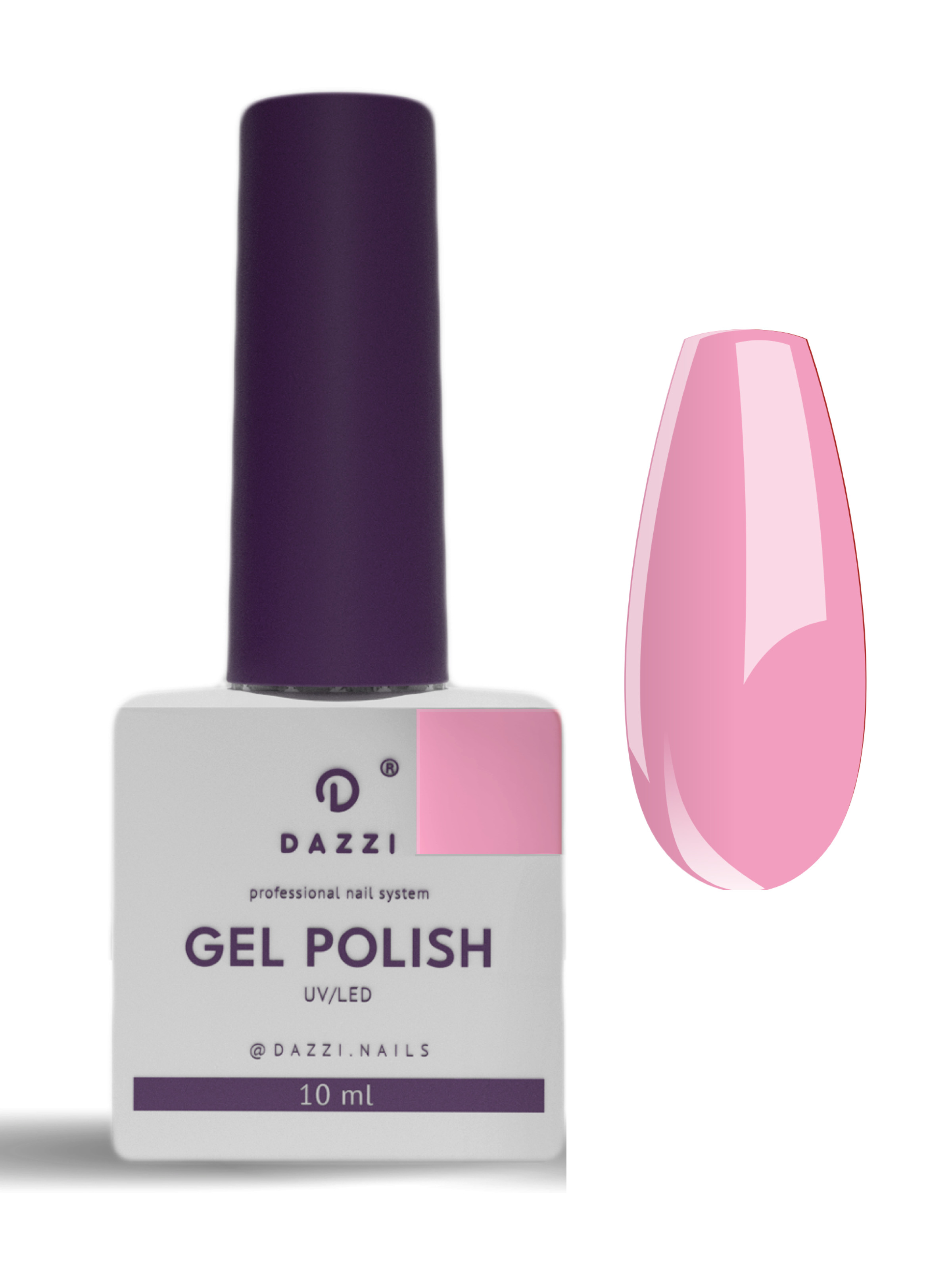 Vernis semi-permanent "Troika" 220, rose, 10ml