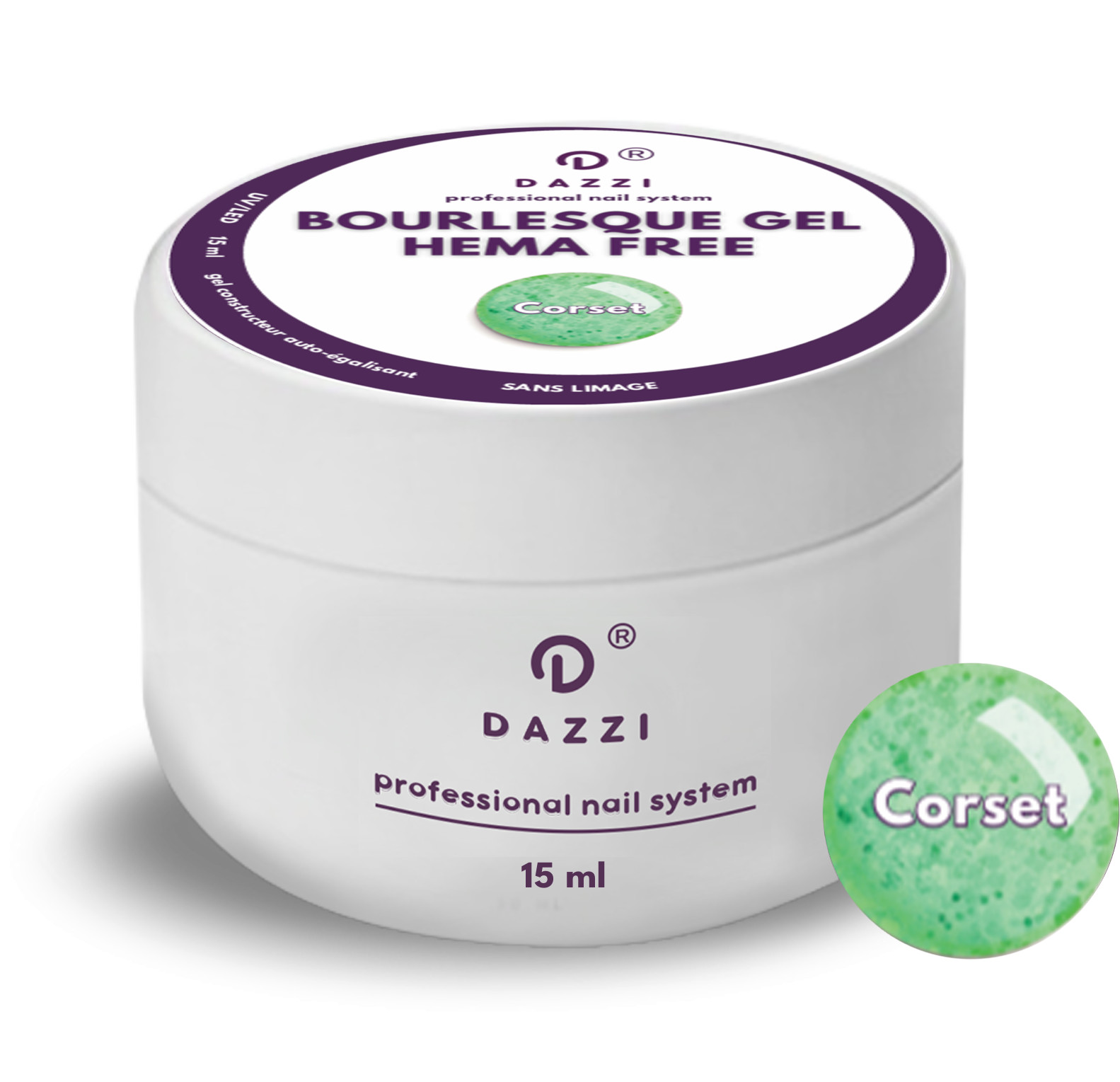 Gel constructeur intelligent "Winter Magic" , blanc, pailleté 15 ml