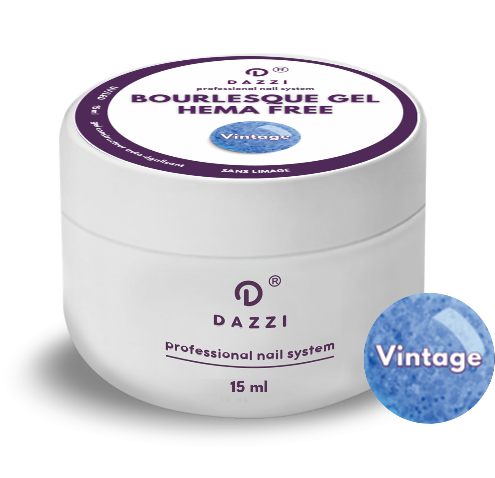 Gel constructeur intelligent "Winter Magic" , blanc, pailleté 15 ml