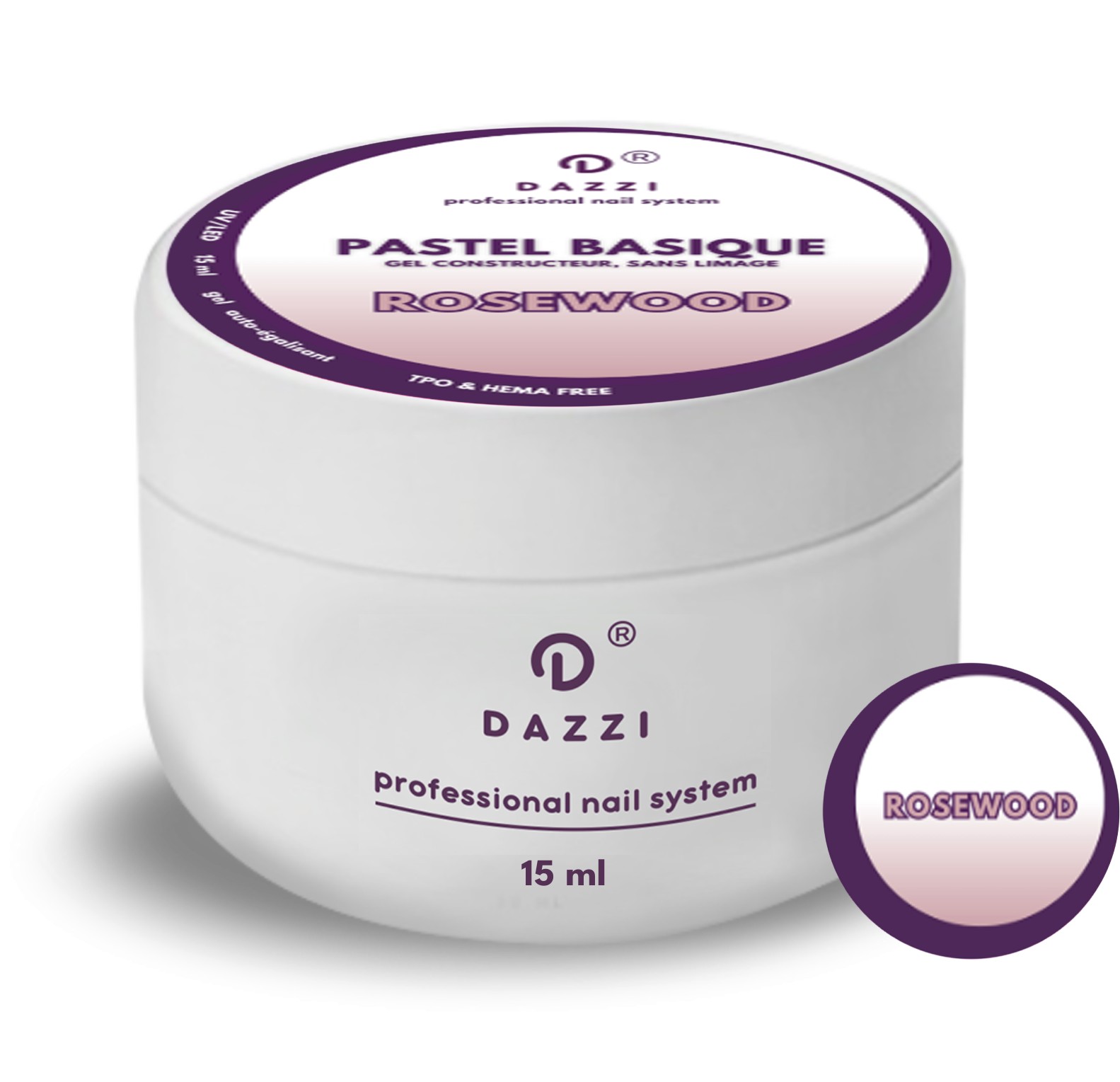 Gel Pastel Basique "Rosewood" 15ml