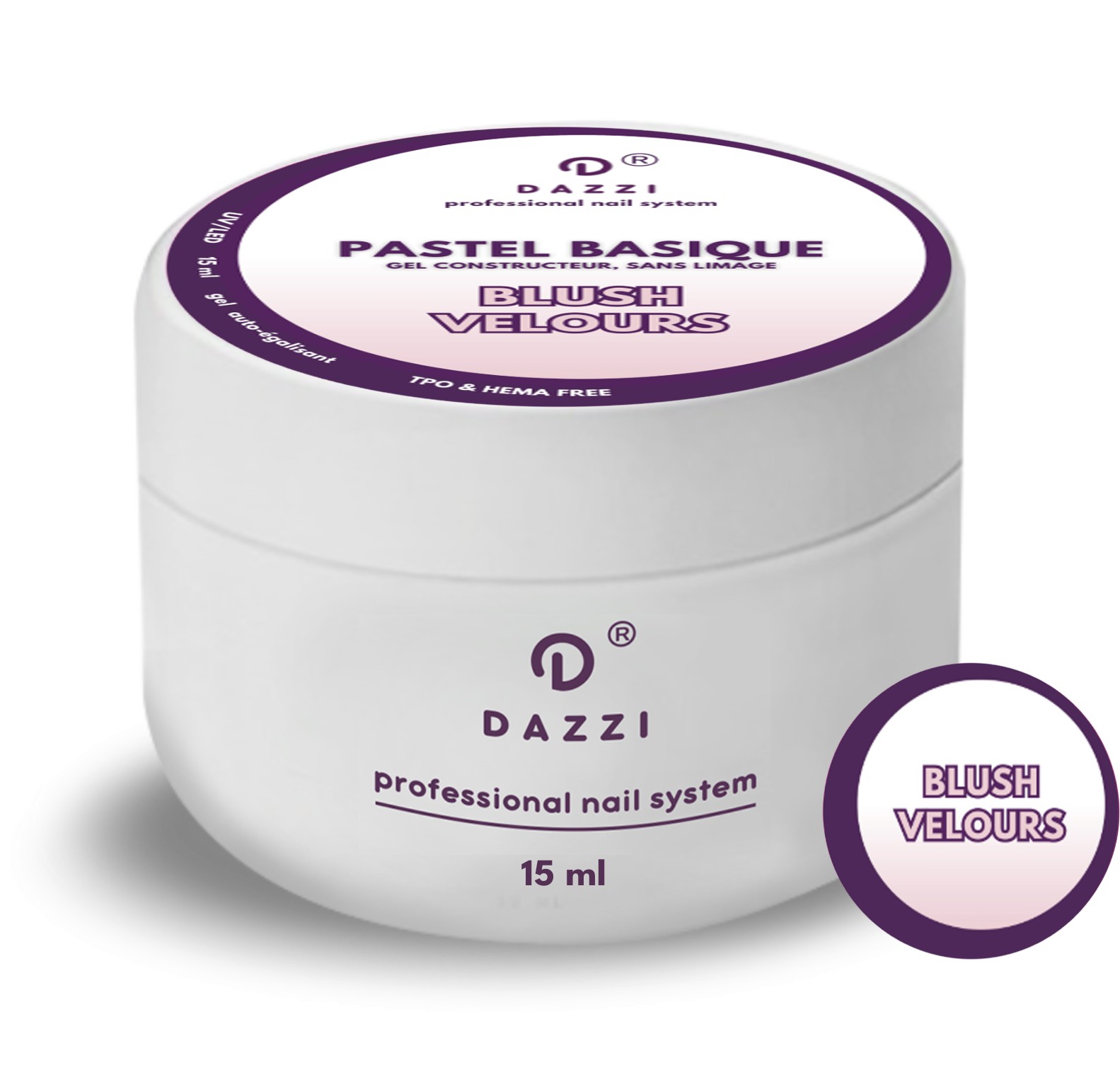 Gel Pastel Basique "Blush Velours" 15ml