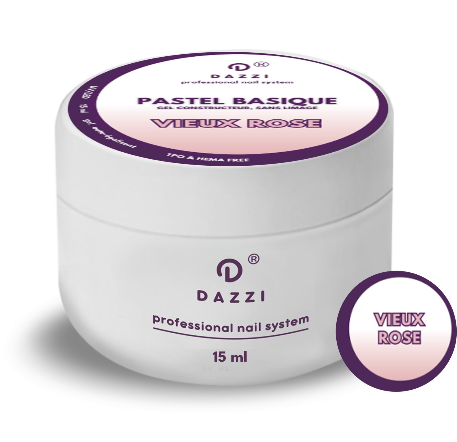 Gel Pastel Basique "Blush Velours" 15ml