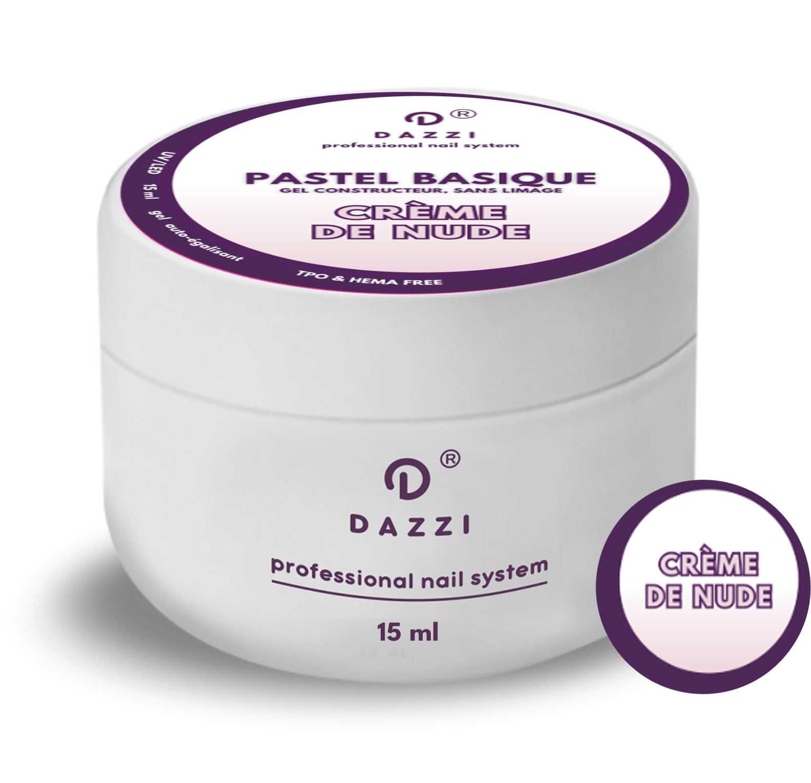 Gel Pastel Basique "Vieux Rose" 15ml