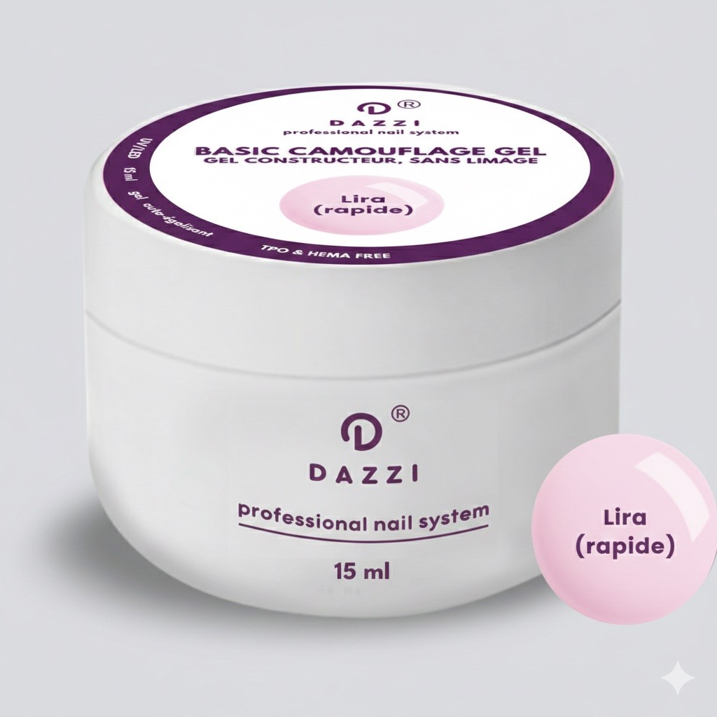Gel BASIC CAMOUFLAGE SANS HEMA "Lira (rapide)"  15 / 50 ml